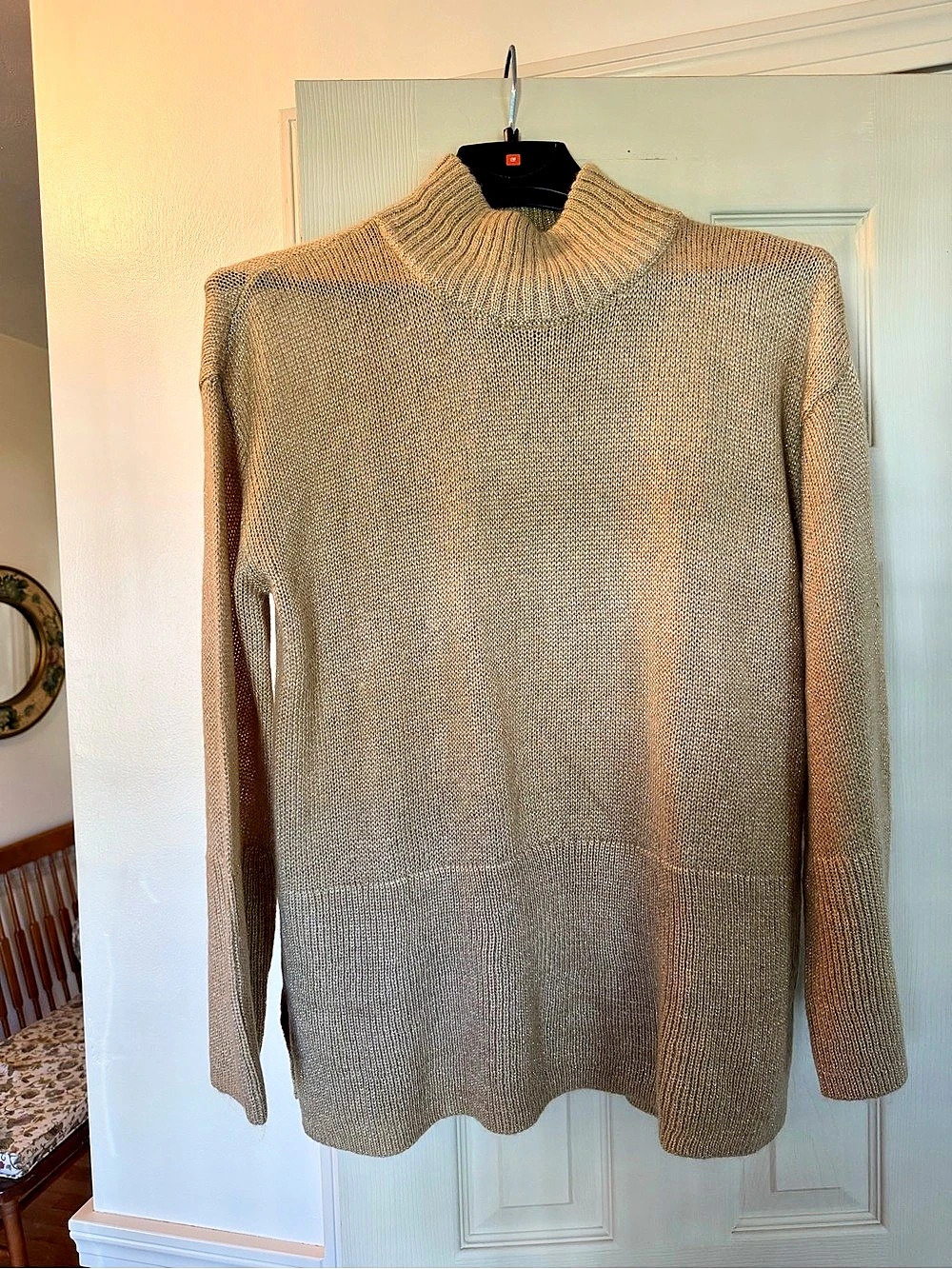 Talbots Turtleneck Sweater in gold Size Large Like New